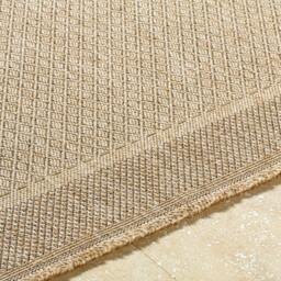 Rackhams Mirage-Cottage Tan Black Fringe In- & Outdoor Jute-Look Rug - 80 x 220 cm - thumbnail 4