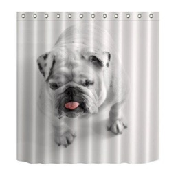 Rackhams Shower Curtain Bath Curtain Mould and Mildew Resistant Water Repellent Shower Liner for Bathroom Solid White - Mosaic Blue - thumbnail 6