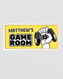 Rackhams Personalised Kids Game Room Wall Art - Framed Console-Inspired Print - thumbnail 2