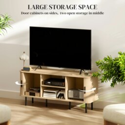 Rackhams TV Unit for Living Room, TV Stand, Oak Tone - thumbnail 4