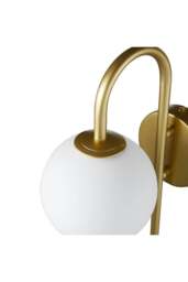 Rackhams Nordic Modern Golden Wall Light - Gold - One Size - thumbnail 6