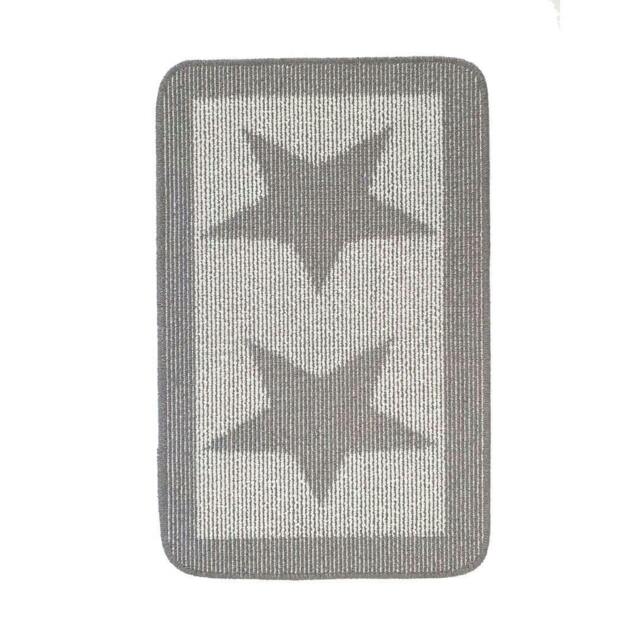 Rackhams Star Grey Washable Mat and Runner - 50X80 cm - image 1