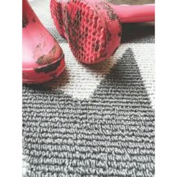 Rackhams Star Grey Washable Mat and Runner - 50X80 cm - thumbnail 4