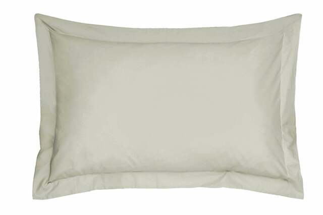 Rackhams 100% Egyptian Cotton T200 Oxford Pillowcase - Natural - Pillowcase (48cm x 74cm)
