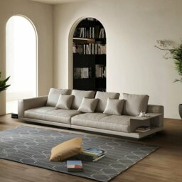 Rackhams Abby Two Seater, Three Seater, Four Seater Sofa, With Storage Grey - Four Seater 355cm - thumbnail 1