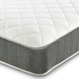 Rackhams Castle Hybrid Mattress - 20cm Deep, Soft-Touch Quilted Sleep Surface - White - 1 - European Single Mattress (90cm x 200cm) - thumbnail 3