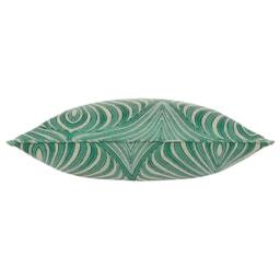 Rackhams Gatsby Piping Detail Jacquard Cushion Cover - Emerald - 55cm x 55cm - Emerald - 100% Polyester - thumbnail 3