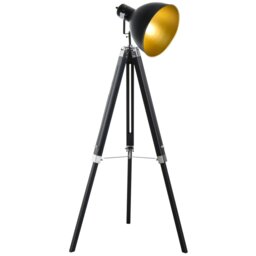 Rackhams Stand Floor Lamp Tripod Light Livingroom Studio Dome Shade - thumbnail 2