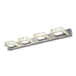 Rackhams Chrome 4 Light Bathroom Vanity Light - thumbnail 4