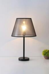Rackhams Modern Bedside Lamp Table Lamp - Black - One Size - thumbnail 5
