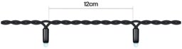 Rackhams Led String Lights Black Rubber RGBY Flash  15M - thumbnail 3