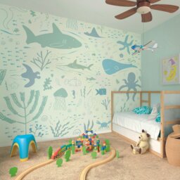 Rackhams Underwater Adventures Wall Mural - Large - W350cm x H280cm - thumbnail 1