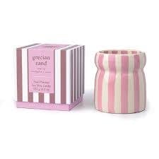 Rackhams Paddywax Cabana Range Ceramic Candle - 6.5oz - Pink - Grecian Sand - thumbnail 1