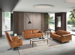 Rackhams Relax sofa in brown leather 6180/6181 - 154 x 160 x 101 - 2 - thumbnail 4