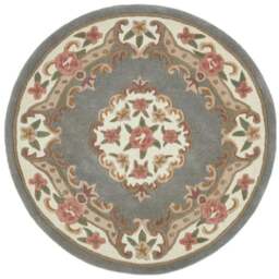 Rackhams Shensi Grey Medallion Rug - 120X180 cm - thumbnail 4
