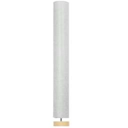 "Rackhams Floor Lamp for Living Room, 47"" Modern Standing Lamp with Linen Shade, Wooden Base, Grey" - thumbnail 1