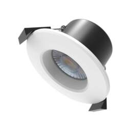 Rackhams 8W WiFi Fire Rated LED Downlight, IP65 Bathroom Ceiling Light, RGB CCT Adjustable, Dimmable, Voice & App Control