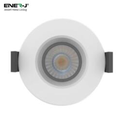 Rackhams 8W WiFi Fire Rated LED Downlight, IP65 Bathroom Ceiling Light, RGB CCT Adjustable, Dimmable, Voice & App Control - thumbnail 4
