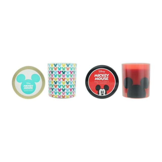 Rackhams Mickey Mouse Scented Candle Gift Set 2×213g  - Sea Spray & Coconut, Red Cedar Musk - Candle - No - 213g