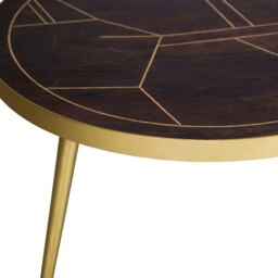 Rackhams Jusleen Solid Mango Wood Round Coffee Table - thumbnail 4