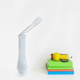 Rackhams Lilly White LED Table Lamp Funky Reading Or Desk Lamp 4W LED Built in Fully Adjustable And 3 Stage Dimmer Switch - thumbnail 2