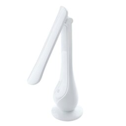 Rackhams Lilly White LED Table Lamp Funky Reading Or Desk Lamp 4W LED Built in Fully Adjustable And 3 Stage Dimmer Switch - thumbnail 5