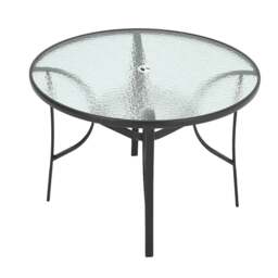 Rackhams 2 Person Patio Garden Dining Set With LED Umbrella & Folding Chairs - thumbnail 3