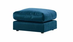 Rackhams Gavelle Living Room Furniture Range - Cushion top footstool - Blue - thumbnail 1