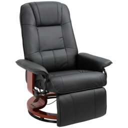 Rackhams Ergonomic Office Recliner Sofa Chair PU Leather Armchair - Grey - PU Leather, Multilayer Board - thumbnail 6