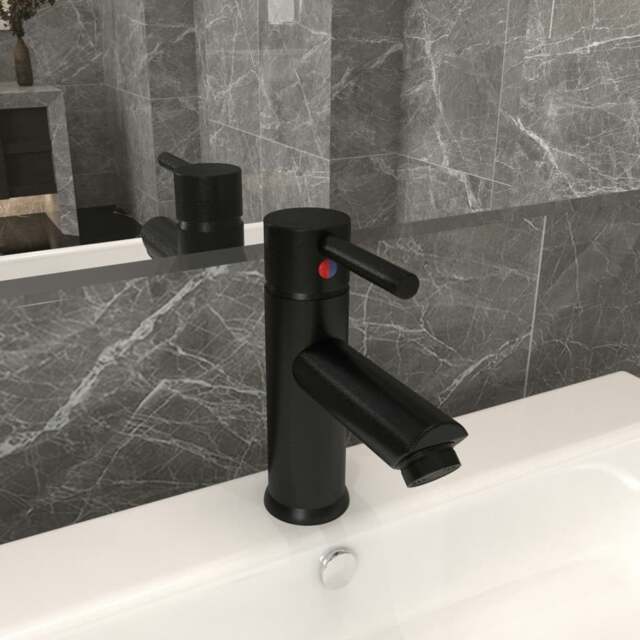 Rackhams Bathroom Basin Faucet Black 130x176 mm
