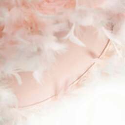 Rackhams Modern Designer Real Pink Feather Drum Lamp Shade with Inner Cotton Lining - thumbnail 3