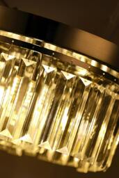 Rackhams Crystal Column Flush Mount Ceiling Light with Chrome Frame - Silver - One Size - thumbnail 5