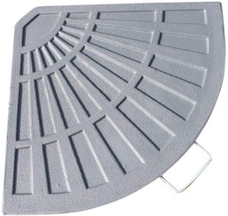Rackhams Resin and Fibre Glass Cantilever Parasol Base 14kg in Grey with Carry Handle, Triangle Steel Base Weight for Parasols - thumbnail 1