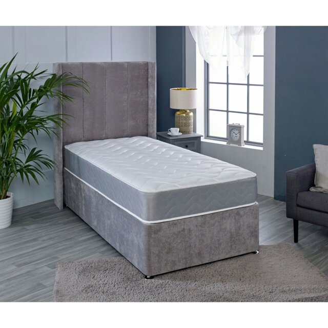 Rackhams Twilight Hybrid Mattress - Soft Firmness Plush Comfort - Grey - 1 - 3ft Single Mattress (90cm x 190cm) - image 1