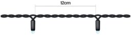Rackhams Led String Lights Black Rubber Cool White 30M - thumbnail 3