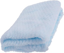 Rackhams Baby Polyester Waffle Blanket for Girl/Boy Super Soft Plain Design Wrap for Newborn Babies, Toddlers, Infants - All Seasons Comfort 75x100 CM - Sky