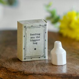 Rackhams East of India 'Sending you the biggest hug' Matchbox Vase - thumbnail 2