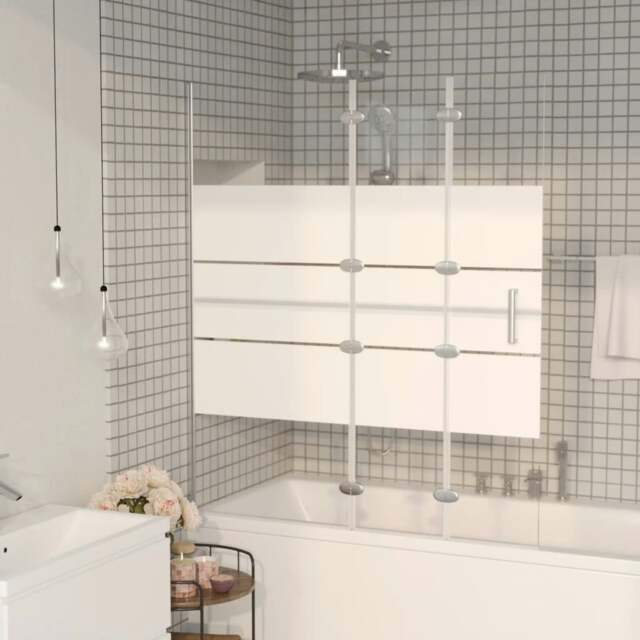 Rackhams Folding Shower Enclosure ESG 120x140 cm White