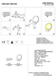 Rackhams 6 Watt Round Black Modern Internal Wall Light - thumbnail 4