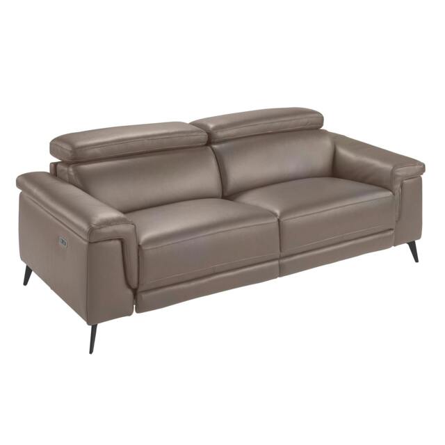 Rackhams Relax sofa in mink leather 6105/6106 - 215 x 103 x 99 - 3 - image 1