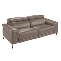 Rackhams Relax sofa in mink leather 6105/6106 - 215 x 103 x 99 - 3