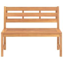 Rackhams Garden Bench 114 cm Solid Teak Wood - Brown - Fine sanded teak hard wood with waterbase finish - thumbnail 3