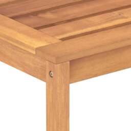 Rackhams Garden Bench 114 cm Solid Teak Wood - Brown - Fine sanded teak hard wood with waterbase finish - thumbnail 6