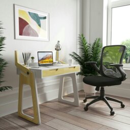 Rackhams Toronto Office Chair with Wheels in Black - Black - thumbnail 3