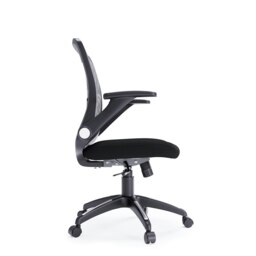 Rackhams Toronto Office Chair with Wheels in Black - Black - thumbnail 5