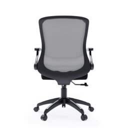 Rackhams Toronto Office Chair with Wheels in Black - Black - thumbnail 6
