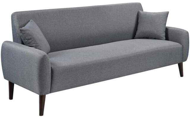 Rackhams Zamora Grey Linen Sofa Set - 3 Seater Sofa Only - image 1
