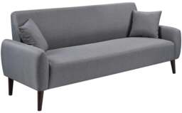 Rackhams Zamora Grey Linen Sofa Set - 3 Seater Sofa Only - thumbnail 1