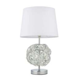 Rackhams Monaco Chrome and Glass Table Lamp - thumbnail 4