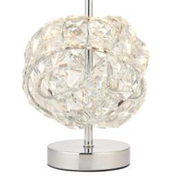 Rackhams Monaco Chrome and Glass Table Lamp - thumbnail 6